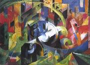 Painting with Cattle (mk34) Franz Marc
